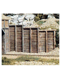 Pared de Ala de Madera Woodland C1260 para Modelismo HO