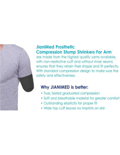 Reductor de muñón protésico JianiMed XL compresión 20-30 mmHg 2