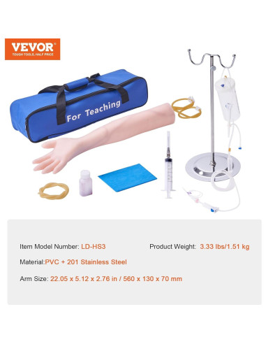 Kit de Práctica IV VEVOR para Flebotomía con Soporte