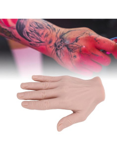 Mano de Práctica de Silicona Fabater para Tatuajes y Uñas 2