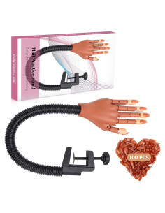 Mano de Práctica para Uñas Acrílicas L-Bulice con 100 Consejos