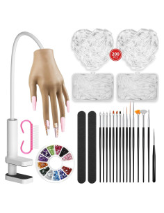 Mano de Práctica para Uñas Acrílicas NIQZOPA Flexible