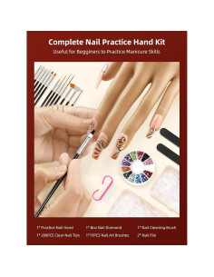 Mano de Práctica para Uñas Acrílicas NIQZOPA Flexible 2