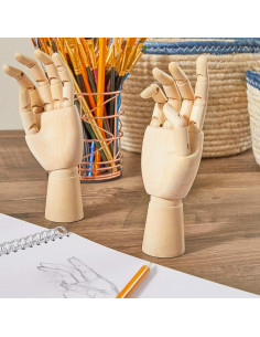 Manos Posables de Madera Juvo Plus para Dibujo 17,78 cm 2