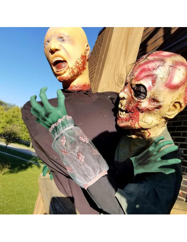 Manos de Esqueleto de Halloween SUNREEK 33.5x13 cm Realistas