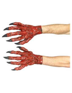 Manos de Diablo Rojas Smiffys para Disfraces Halloween
