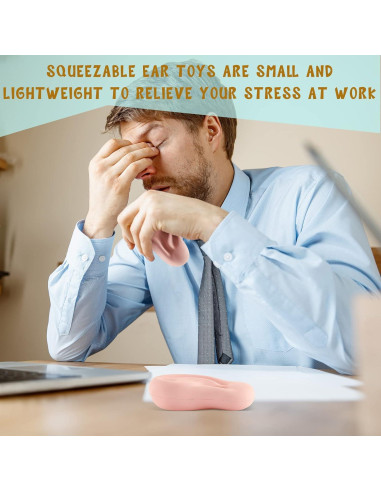 2 Piezas Juguete Antiestrés Oídos Falsos Hungdao 10.2 cm