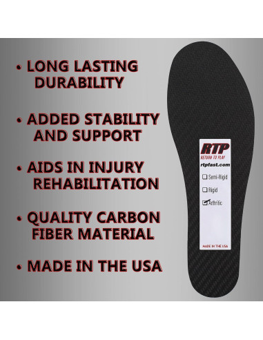 Inserto Rígido de Fibra de Carbono 23 cm para Zapatos