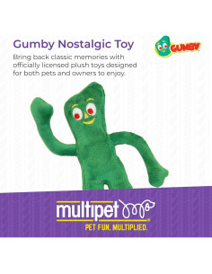 Juguete de Peluche para Perros Multipet Gumby 22,86 cm Verde 2