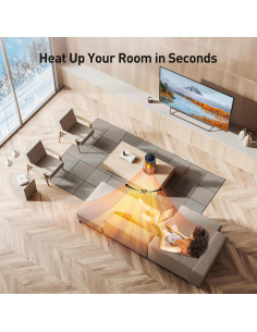 Calefactor de Torre TRUSTECH 1500W Cerámico PTC Oscilante 2