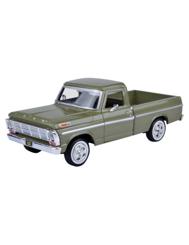 Diecast Ford F-100 1969 Motor Max 1:24 Verde 25.1 cm