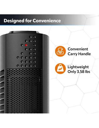 Calefactor de Cerámica Lasko CT14101 Oscilante 1500W Negro