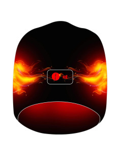 Gorro Calentado SPRING Unisex 7.4V 3 Niveles Negro