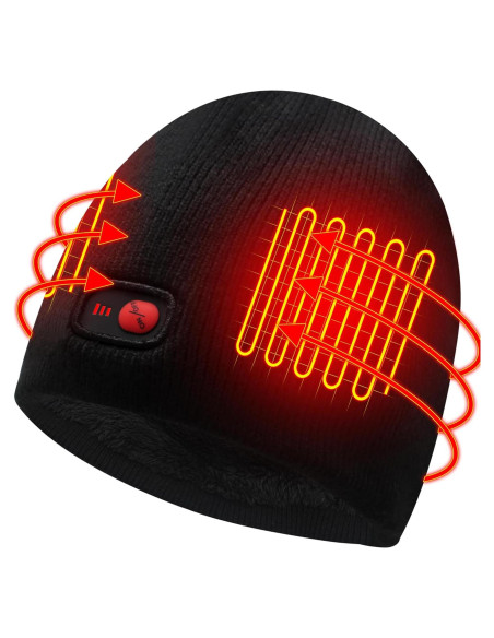 Gorro Térmico Eléctrico Recargable Unisex - Calor Ajustable