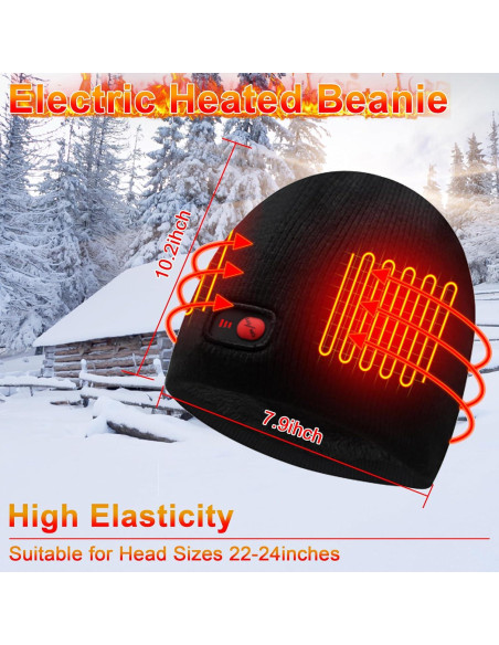 Gorro Térmico Eléctrico Recargable Unisex - Calor Ajustable