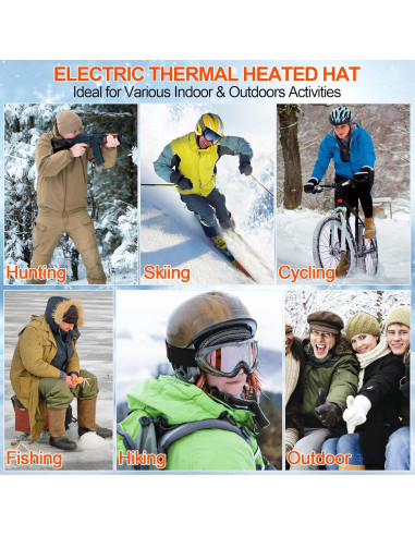Gorro Térmico Eléctrico Recargable Unisex - Calor Ajustable