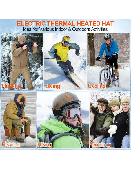 Gorro Térmico Eléctrico Recargable Unisex - Calor Ajustable