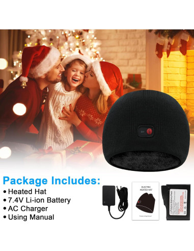 Gorro Térmico Eléctrico Recargable Unisex - Calor Ajustable