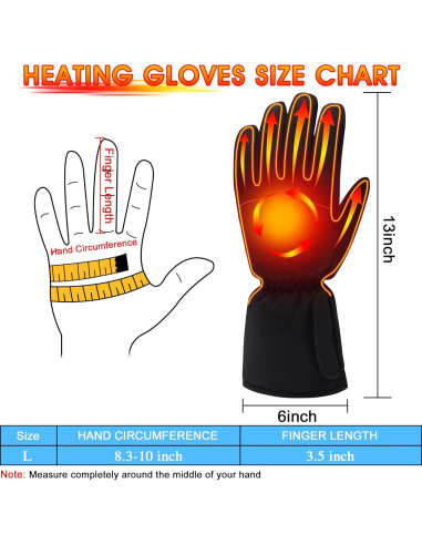 Guantes Térmicos Eléctricos GEMSTONEGO 4.5V Impermeables