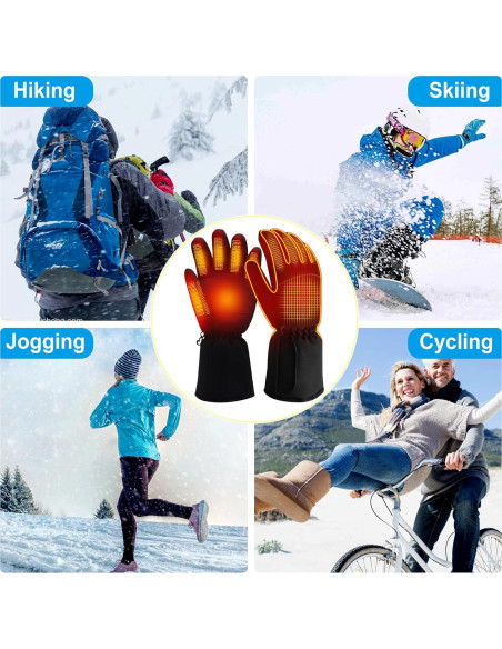 Guantes Térmicos Eléctricos GEMSTONEGO 4.5V Impermeables