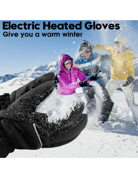 Guantes Térmicos Eléctricos GEMSTONEGO 4.5V Impermeables
