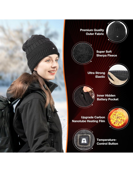 Gorro Térmico DUKUSEEK con Batería Recargable 7.4V - Unisex Gorro Térmico DUKUSEEK con Batería Recargable 7.4V - Unisex