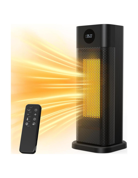 Calentador de Espacio Eléctrico Minthouz S760 1500W Oscilante 70