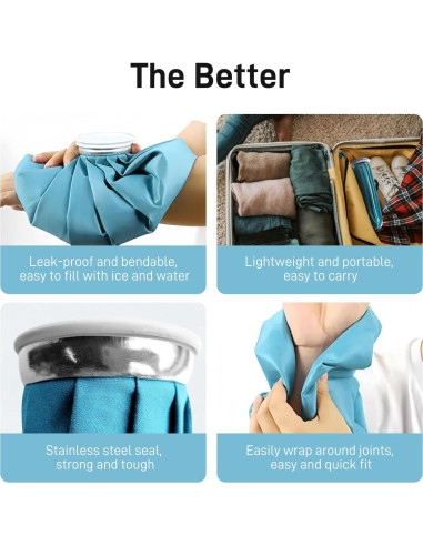 Bolsa de Hielo Reutilizable Lamnes 22,86 cm Terapia Fría y Caliente