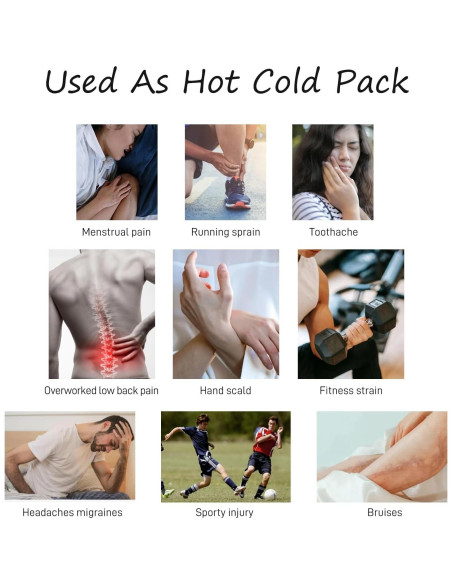 Bolsa de Hielo Reutilizable Lamnes 22,86 cm Terapia Fría y Caliente