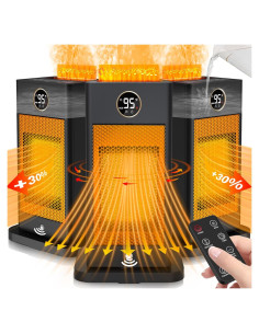 Calentador de Espacio Beautyfan con Humidificador y Efecto Llama 3D