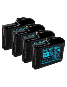 Paquete de 4 Baterías Recargables 7.4V 2200mAh para Guantes