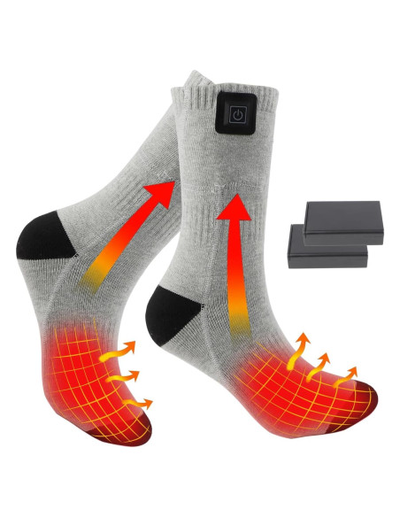 Calcetines Calentados Hettluo para Invierno Unisex - Algodón