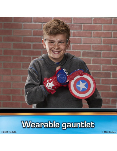 Nerf Power Moves Escudo Capitán América Hasbro 5 años+