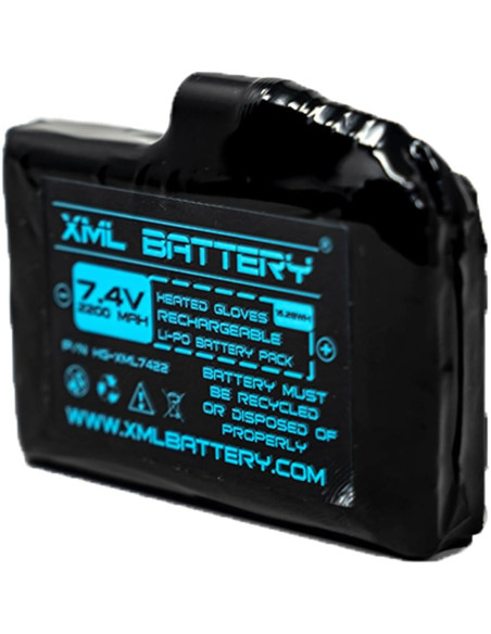 Paquete de 4 Baterías Recargables 7.4V 2200mAh para Guantes