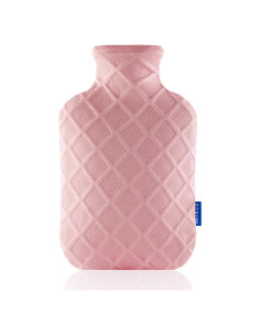 Botella de Agua Caliente DICEVER 2L Rosa con Funda Suave