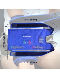 Funda de Hielo para Rodilla SuccorWare Reutilizable 27x12cm 2