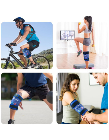 Funda de Hielo para Rodilla SuccorWare Reutilizable 27x12cm