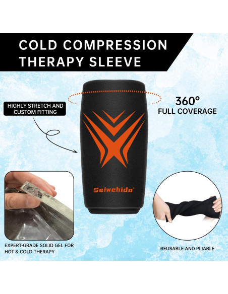 Compresa de Hielo para Rodilla SEIWEHIDO Reutilizable 28,6x18,9cm