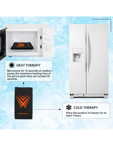 Compresa de Hielo para Rodilla SEIWEHIDO Reutilizable 28,6x18,9cm