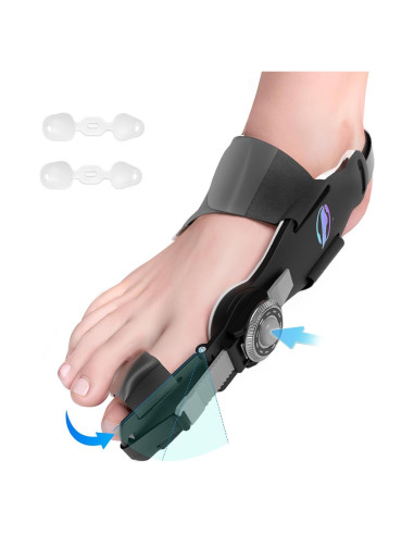 Corrector de Juanetes HUQKIYA Ajustable para Pies Izquierdo/Derecho