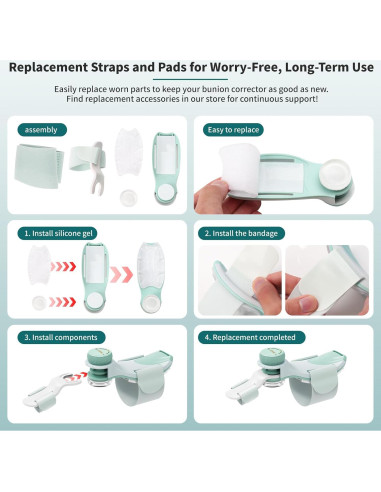 Corrector de Juanetes EliaValth 2 PCS Ajustable Mediana