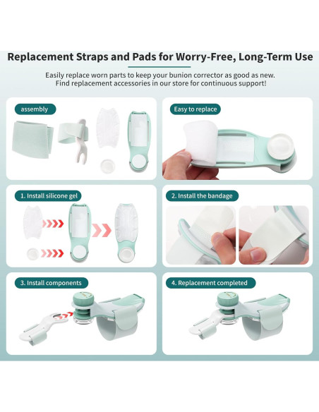 Corrector de Juanetes EliaValth 2 PCS Ajustable Mediana