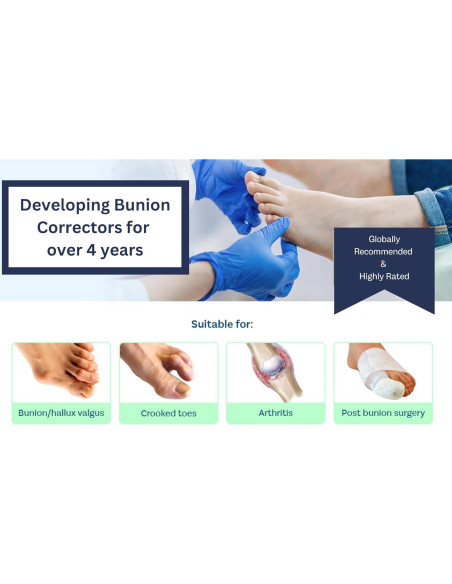 Corrector de Juanetes Caretras Unisex Ajustable 17.5x13.2cm