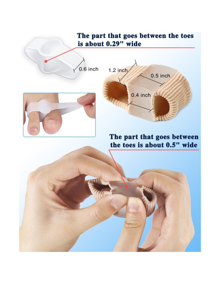 Separadores de Dedos Juanete Samaya Home 4 Pcs Nylon Gel