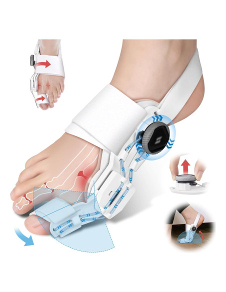 Corrector de Juanetes Ecqizer Ajustable para Dedo Gordo