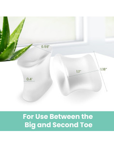 Separadores de Dedos de Gel Welnove 12-Pack - Alivio Juanetes 2