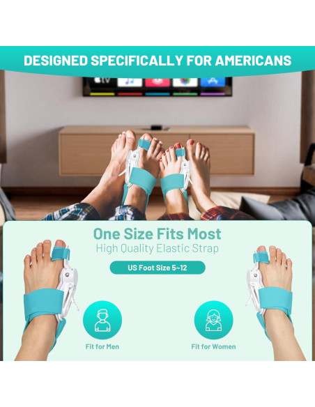 Corrector de Juanetes QDAVE Ajustable para Hombres y Mujeres