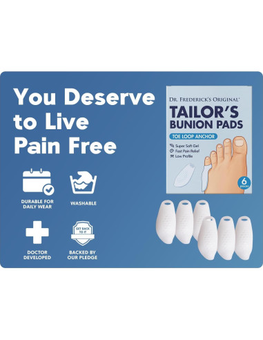 Almohadillas para Juanetes Dr. Frederick - 6 Gel Suave