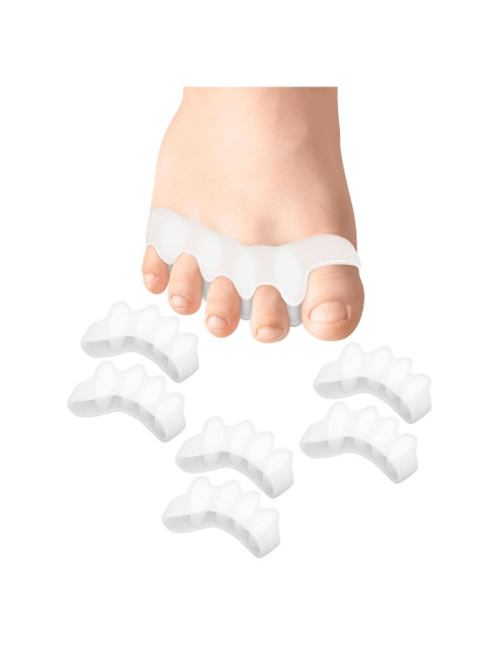 Separadores de Dedos de Gel Golbylicc para Juanetes - 3 Pares