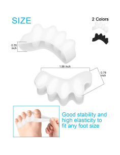 Separadores de Dedos de Gel Golbylicc para Juanetes - 3 Pares 2